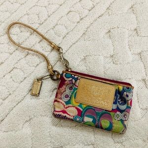 Poppy Coach Wristlet